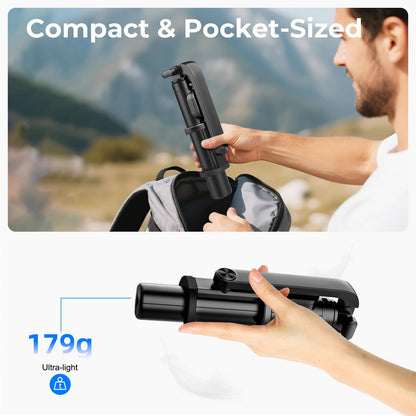 Mobilife Portable Selfie Stick Tripod 38" Extended Bluetooth Tripod Stand Reinforced 4 in 1 Selfie Stick