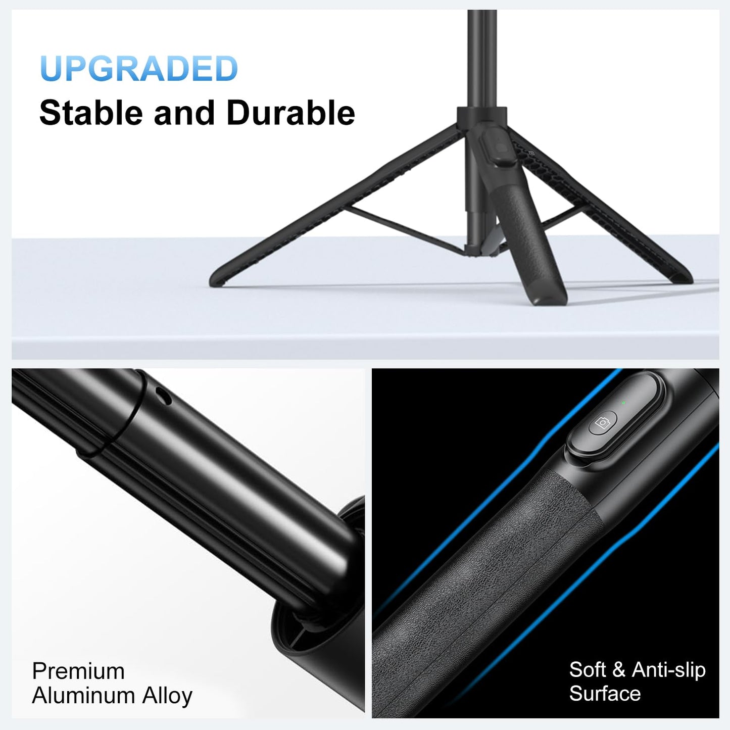 Mobilife 64" Multi-Function Selfie Stick Tripod Long Selfie Stick Multiple Mount for Camera, Gopro, Fill Light Aluminum