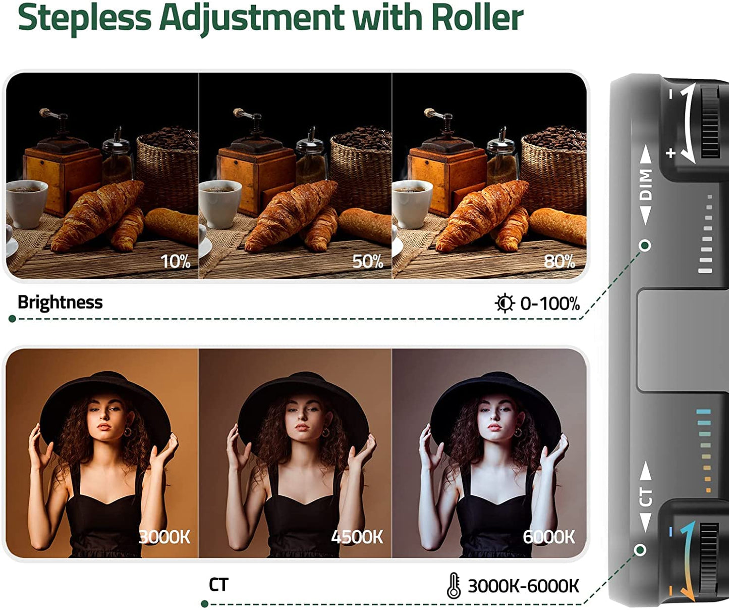 Mobilife LED Video Light Camera Light for Zoom Meeting Photography Lighting 100 LED Beads with Clip Dimmable and Rechargeable