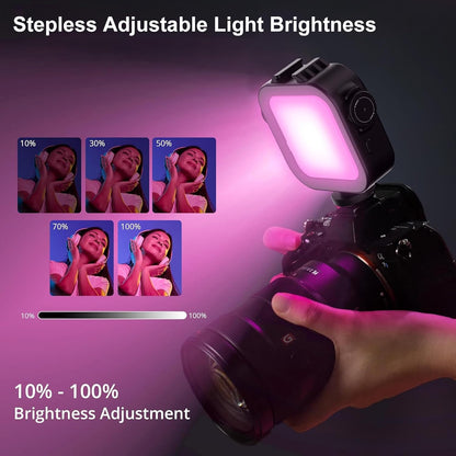 Mobilife RGB Video Light Double Sided Strong/Soft LED Lamp CCT/20 Effect 2000mAh Rechargeable Battery 118 LED Beads