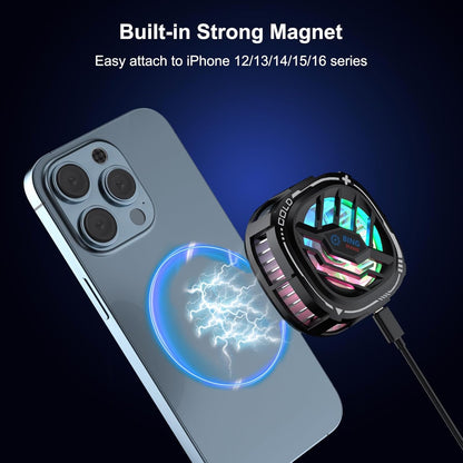 MOBILIFE Mobile Cooler, 15W Magnetic Cooling Fan for Gaming Phones, Instant Cooling with Semiconductor Technology