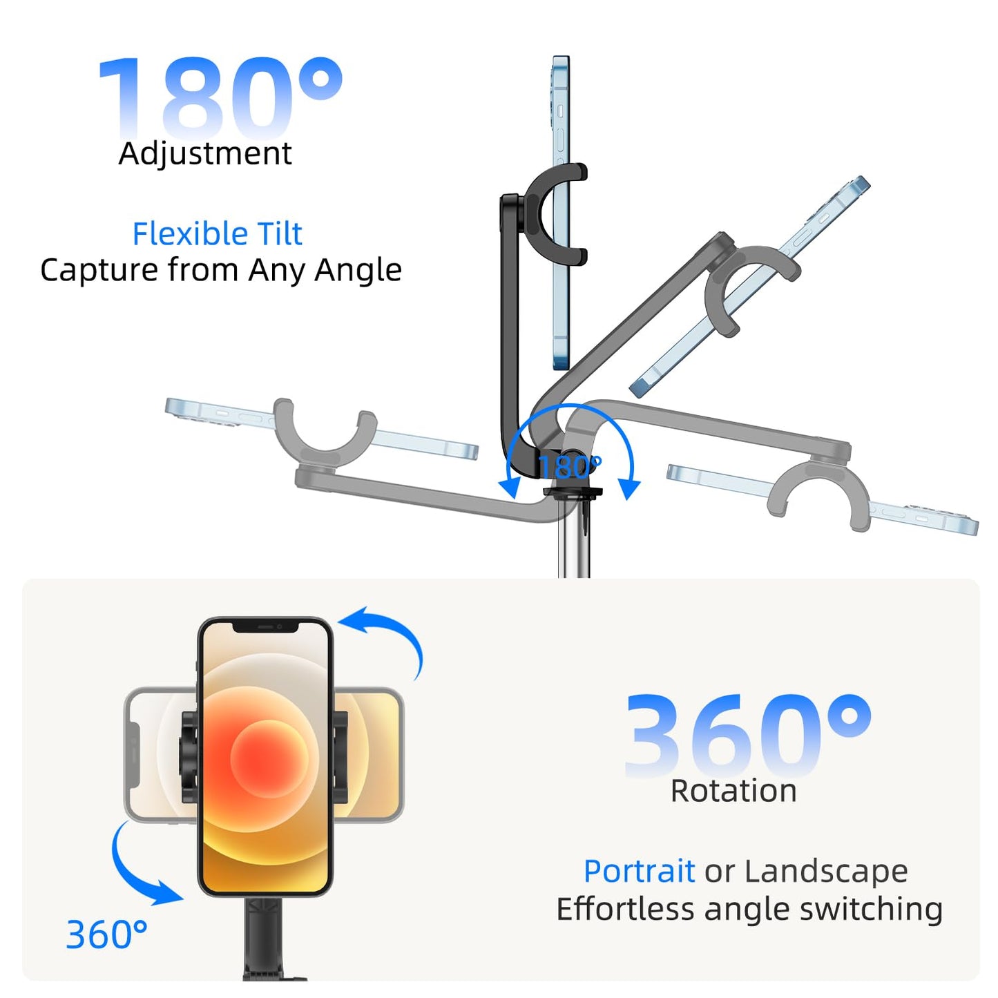 Mobilife Portable Selfie Stick Tripod 38" Extended Bluetooth Tripod Stand Reinforced 4 in 1 Selfie Stick
