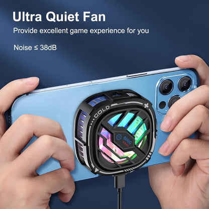 MOBILIFE Mobile Cooler, 15W Magnetic Cooling Fan for Gaming Phones, Instant Cooling with Semiconductor Technology