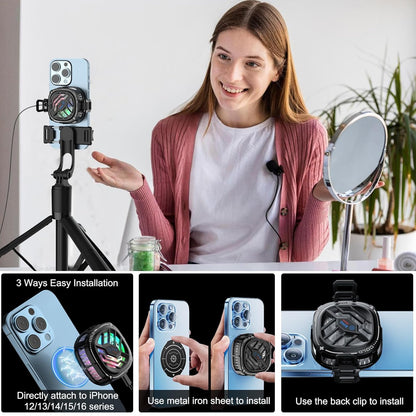 MOBILIFE Mobile Cooler, 15W Magnetic Cooling Fan for Gaming Phones, Instant Cooling with Semiconductor Technology