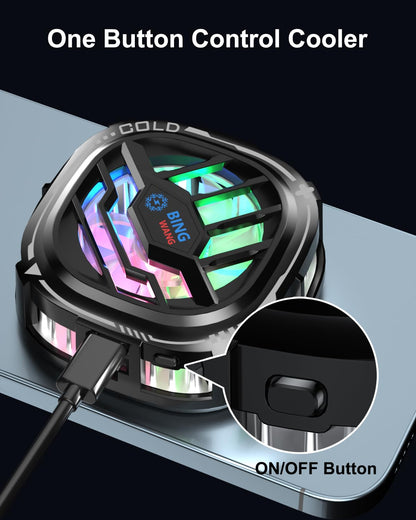 MOBILIFE 15W Mobile Cooler for Gaming, Magnetic Cooler, RGB Cooling Fan with Semiconductor Technology