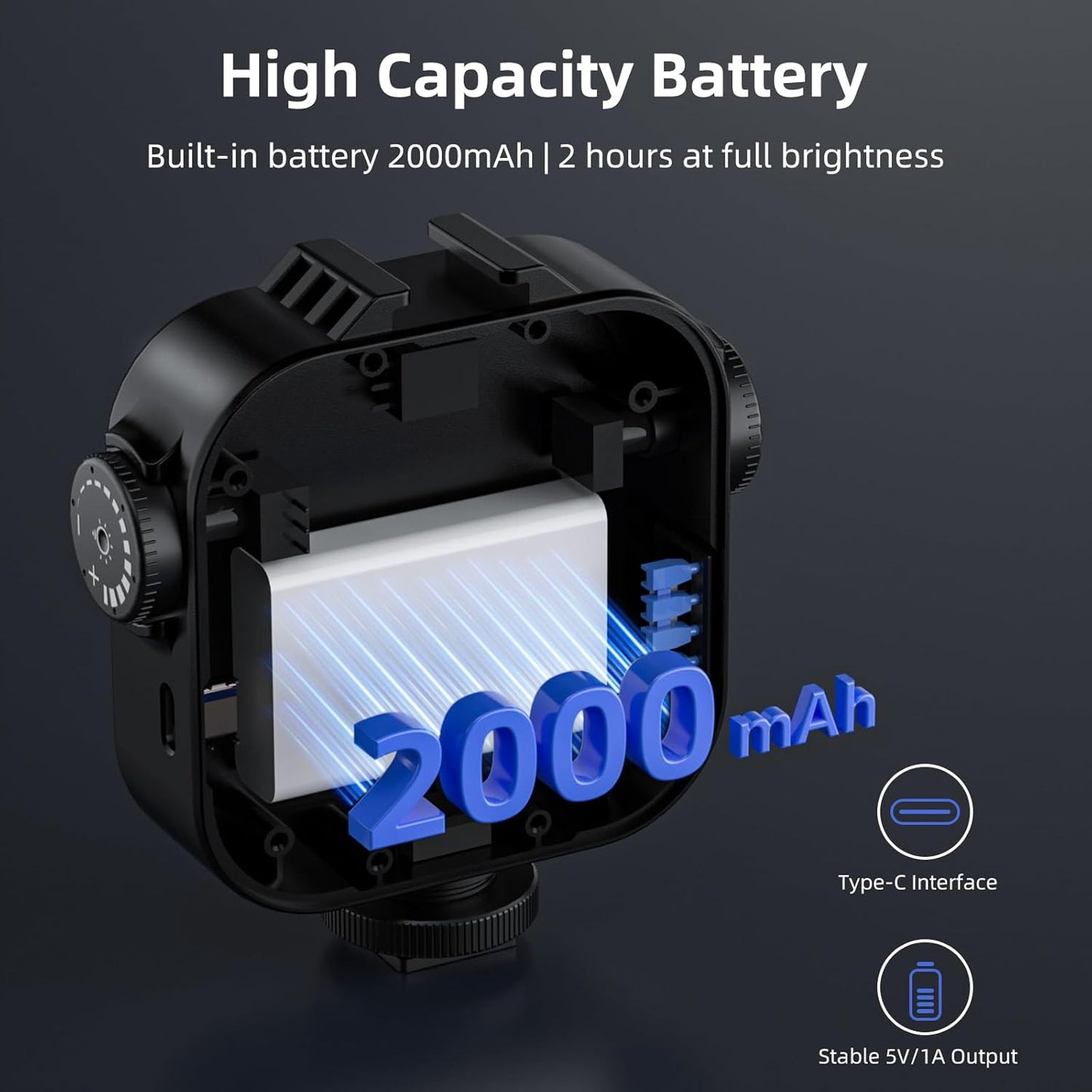 Mobilife RGB Video Light Double Sided Strong/Soft LED Lamp CCT/20 Effect 2000mAh Rechargeable Battery 118 LED Beads