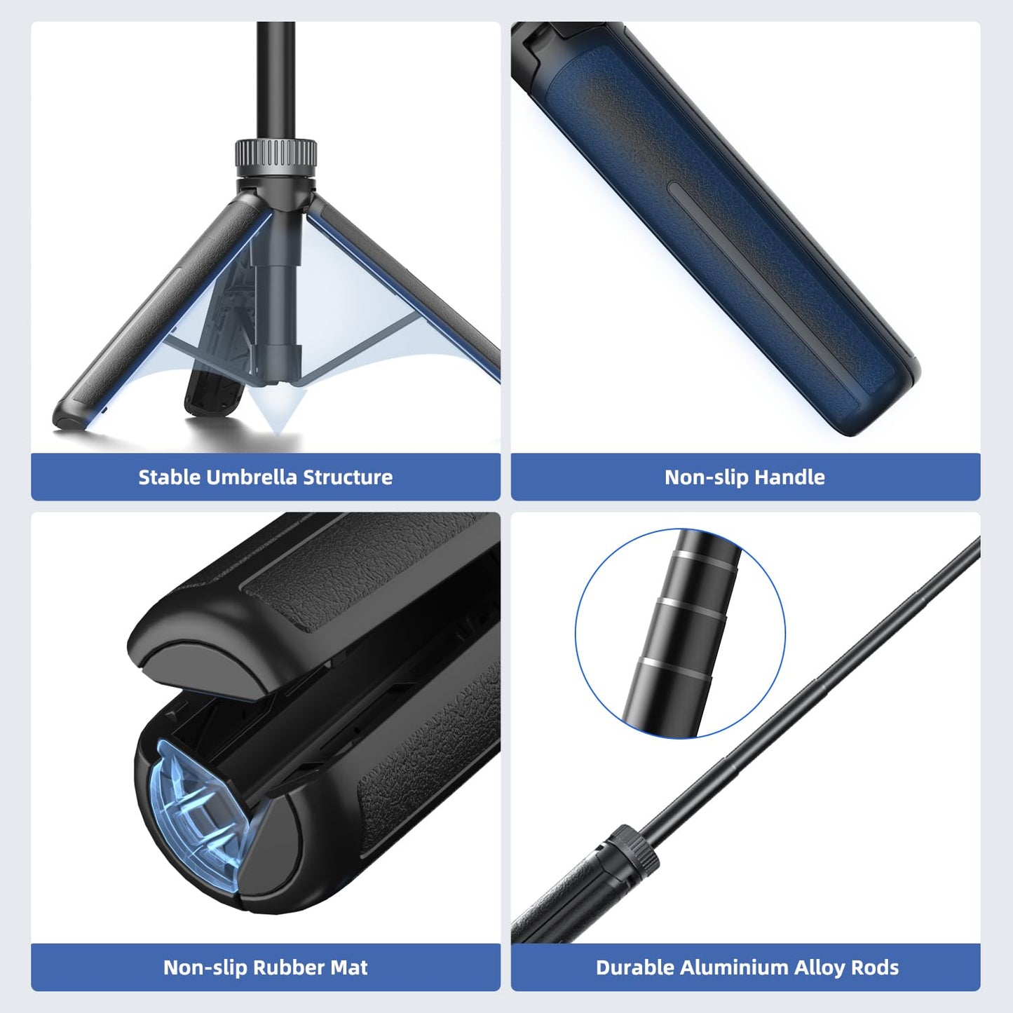 Mobilife Small Camera Extendable Tripod with 2 in 1 Tripod Stand with Cold Shoe for Mirrorless/Action Camera, Phone