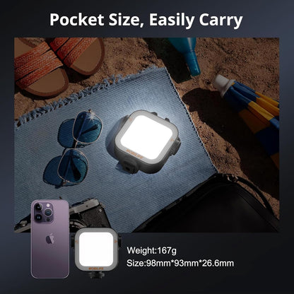 Mobilife RGB Video Light Double Sided Strong/Soft LED Lamp CCT/20 Effect 2000mAh Rechargeable Battery 118 LED Beads