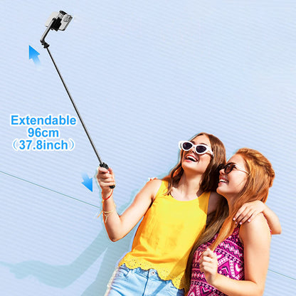 Mobilife Portable Selfie Stick Tripod 38" Extended Bluetooth Tripod Stand Reinforced 4 in 1 Selfie Stick