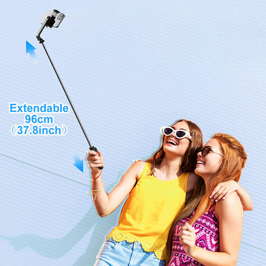 Mobilife Portable Selfie Stick Tripod 38" Extended Bluetooth Tripod Stand Reinforced 4 in 1 Selfie Stick