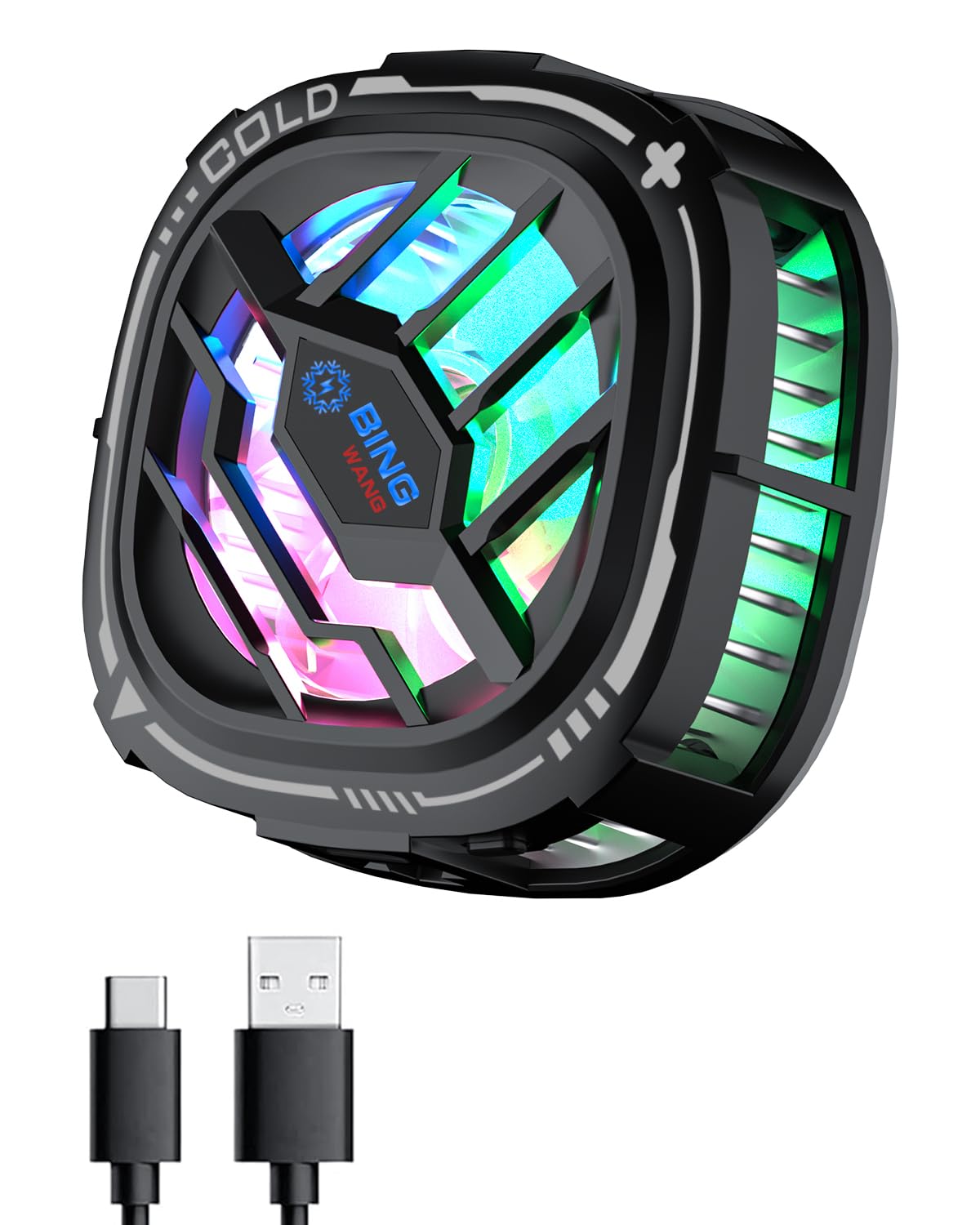 MOBILIFE 15W Mobile Cooler for Gaming, Magnetic Cooler, RGB Cooling Fan with Semiconductor Technology