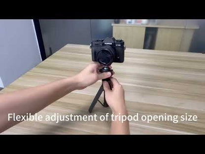 Mobilife Small Camera Extendable Tripod with 2 in 1 Tripod Stand with Cold Shoe for Mirrorless/Action Camera, Phone