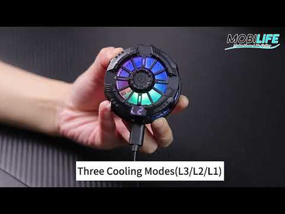MOBILIFE Mobile Cooler, 15W Magnetic Cooling Fan for Gaming Phones, Instant Cooling with Semiconductor Technology